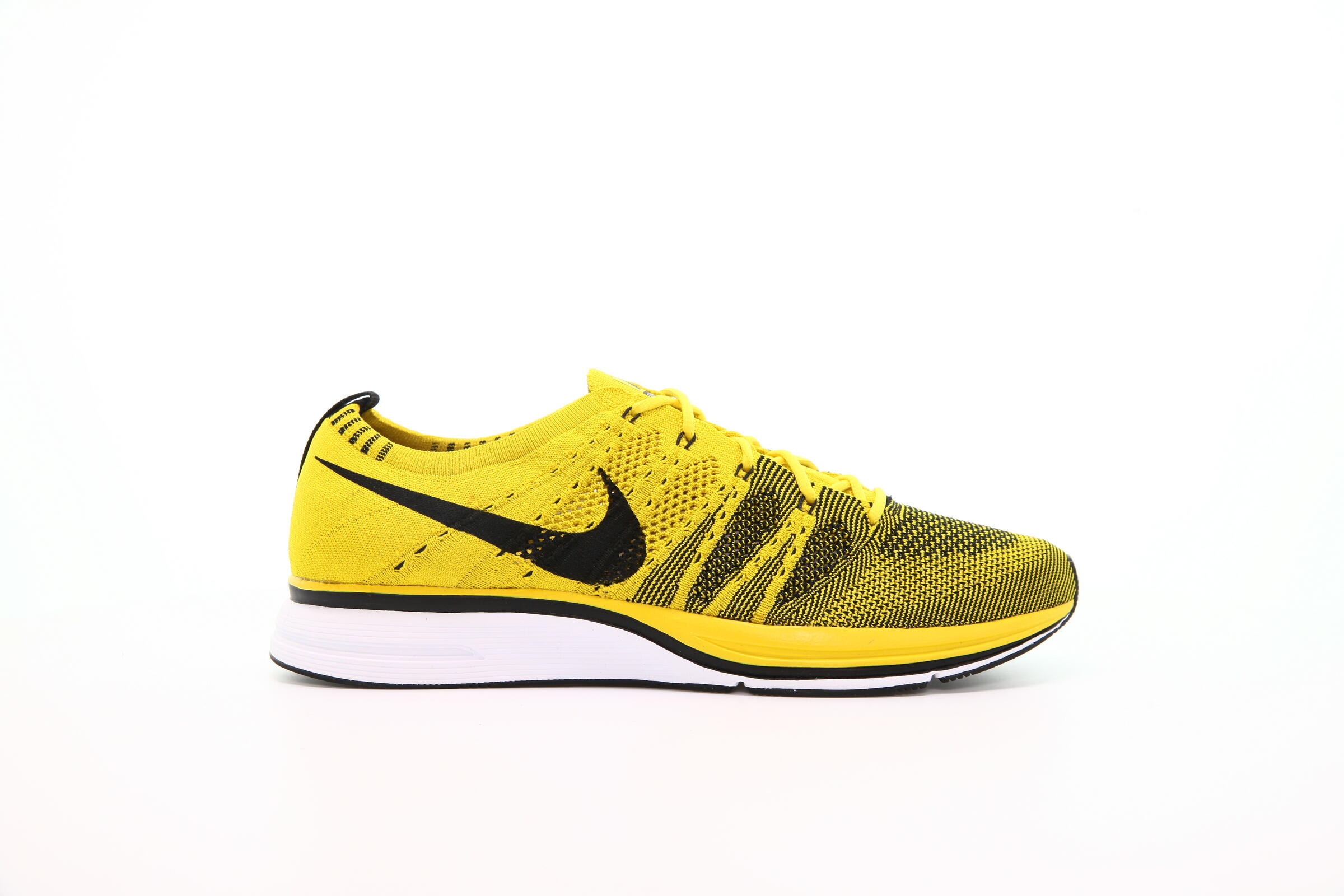 Nike Flyknit スパイクシューズ ホワイト/イエロー Nike Flyknit Trainer 